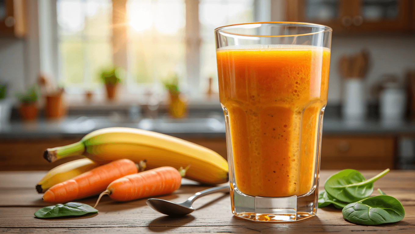 Smoothie banane-carotte, voici l'option idéale
pour perdre du poids