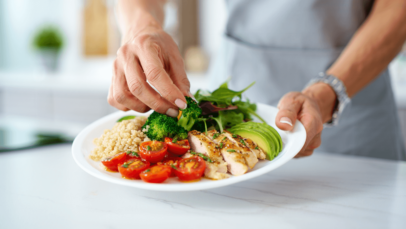 Voici une journée type dans votre assiette
recommandée par un diététicien si vous êtes sous GLP-1