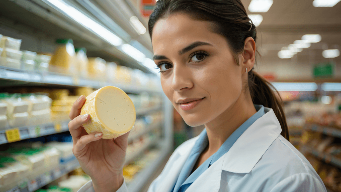 Pour la diététicienne Catherine Gervacio, ce
fromage est le moins gras du supermarché